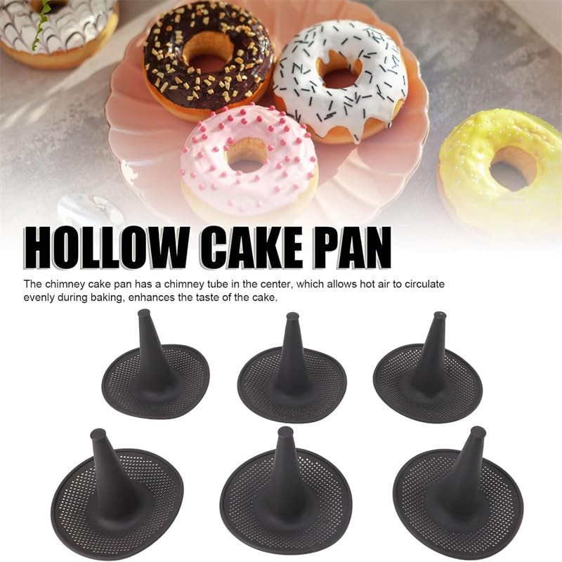 CJQINGRUN 6-Piece Silicone Donut Pan & Bagel Mold Set for