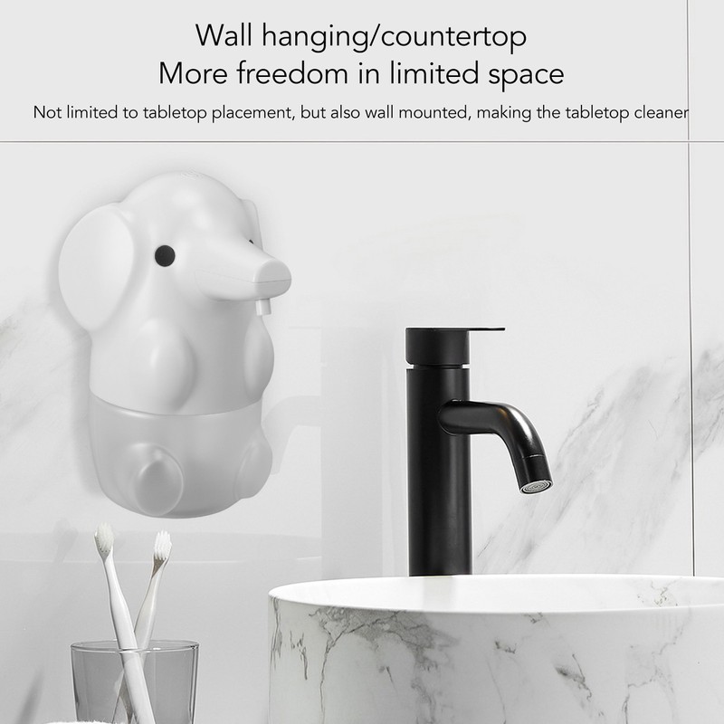 Cute Pet Elephant Touchless Soap Dispenser USB Rechargeable Automatic Foaming