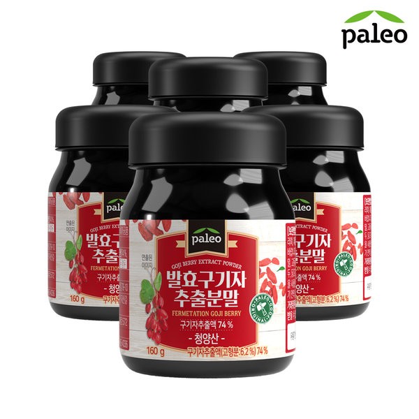 Paleo Fermented Goji Extract Powder 160g 6 cans / 팔레오 발효구기자추출분말 160g 6통