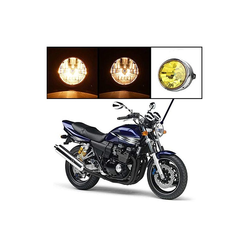 Ranzek CB400SF Hornet 250CBX400 VTR250 Jade CB250F Universal Headlight (Yellow