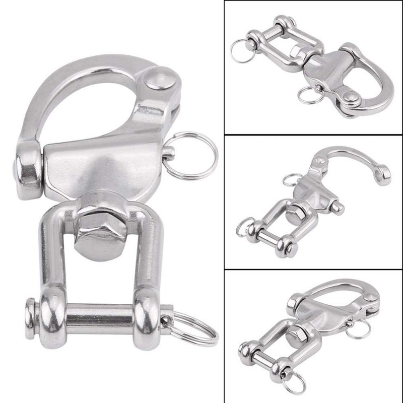 316 Stainless Steel Quick Release Snap Shackle Swivel Eye Snap