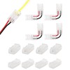 PAUTIX 8pcs 2-Pin 8mm COB LED Strip to Wire Connector