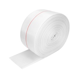 QWORK Backwash Hose, 3" ID x 65 FT Flexible Discharge Fire Hose, Lightweight Polyester Flat Water Hose, Sump Pump Hoses Drain Hose for Outdoor Lawn Garden Park Car Cleaning Pool