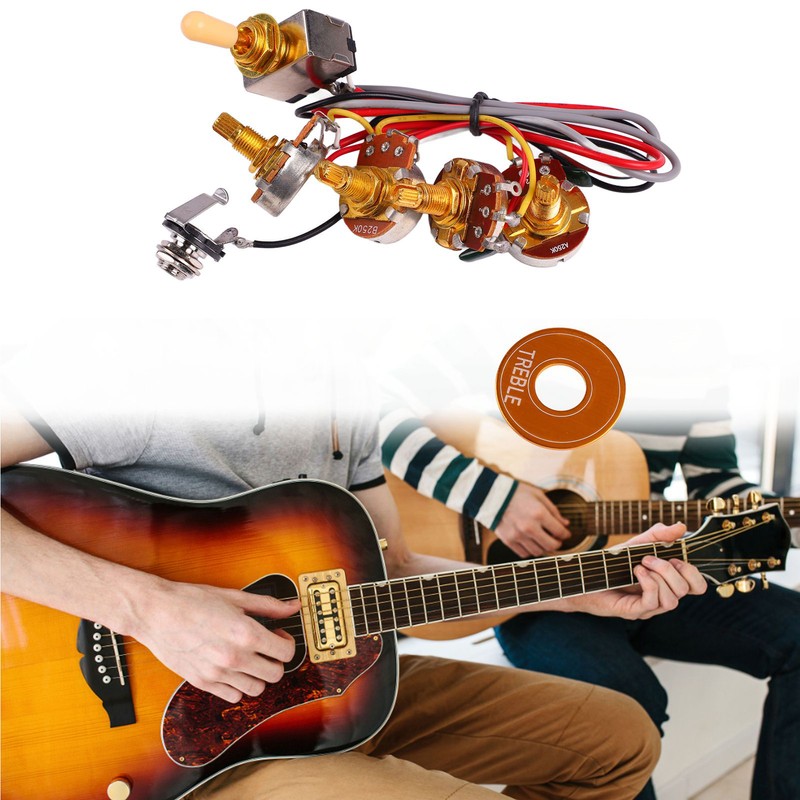 Guitar Potentiometer 18mm A500K B500K Volume Control Instrument Accessory for