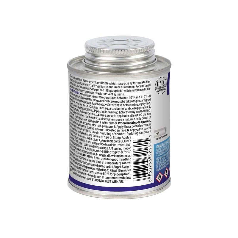 Oatey 32160, 8 OZ. PVC Blue Lava HOT Medium Bodied