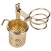 Space Aluminum Wall Mounted Hair Dryer Holder Spiral Hair Care