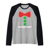 Funny Gingerbread Man Costume Cookie Ginger Bread Christmas Raglan Baseball
