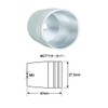 POSH 031969-01-10 Motorcycle Handlebar End, Ultra Heavy Bar End, For