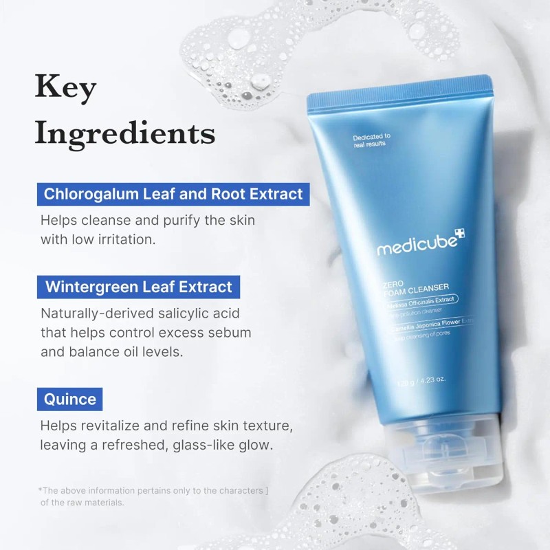 medicube Facial Cleanser Zero Foam Cleanser | Daily Gentle Cleansing