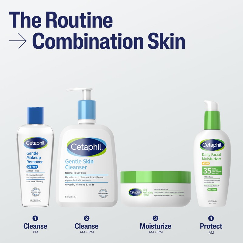 Cetaphil Gentle Waterproof Makeup Remover, Oil-Free Formula Suitable for Sensitive