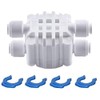 Planet-Aqua Automatic Shut-Off Four-Way Valve with 1/4 Inch Hose Connection