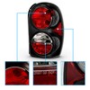 AmeriLite Black Replacement Brake Tail Lights Set For 02-07 Jeep