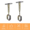 sourcing map 2 Pcs Oval Closet Shelf Bracket Rail, Wardrobe