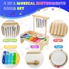 Kids Drum Kit, Baby Drum Musical Instruments Toys for 1