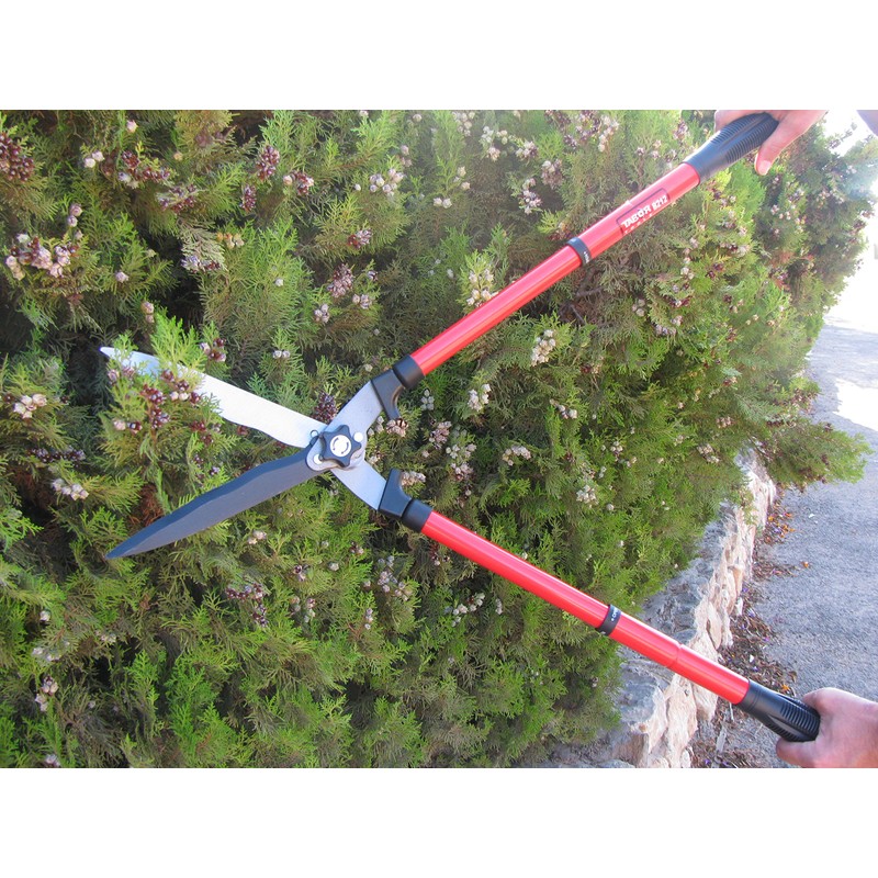 TABOR TOOLS B212A Telescopic Hedge Shears with Wavy Blade and