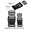EesTeck 2 Sets 38mm Extra Thick Heavy Duty Buckle Clips,