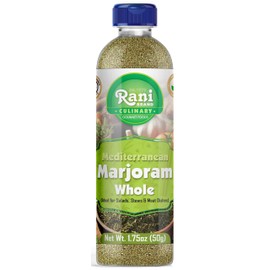 Rani Marjoram Whole (Ideal for Salads, Stews & Meat Dishes) 1.75oz (50g) PET Jar ~ All Natural | Gluten Friendly | NON-GMO | Kosher | Vegan | Product of USA