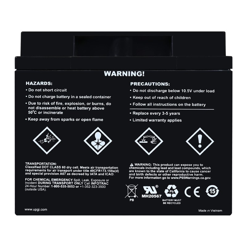 Universal Power Group (40923) Kinetik BLU 1200 Watt 12V Power