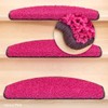 Kettelservice-Metzker Shaggy Venus Stair Mat, Semi-Circular, Available in 10 Colours, Single