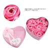 Asixx Soap Flower Box, Soap Rose Artificial Flowers, Gift Heart-Shaped