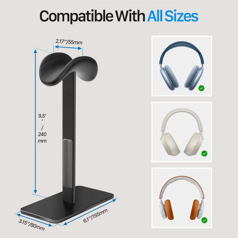 Headphone Stand, AirPods Max Stand with Sleep Mode, Headset Stand,Airpod