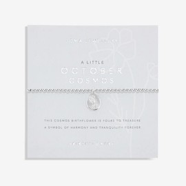 Joma Jewellery A Little October Cosmos Birthflower Bracelet from