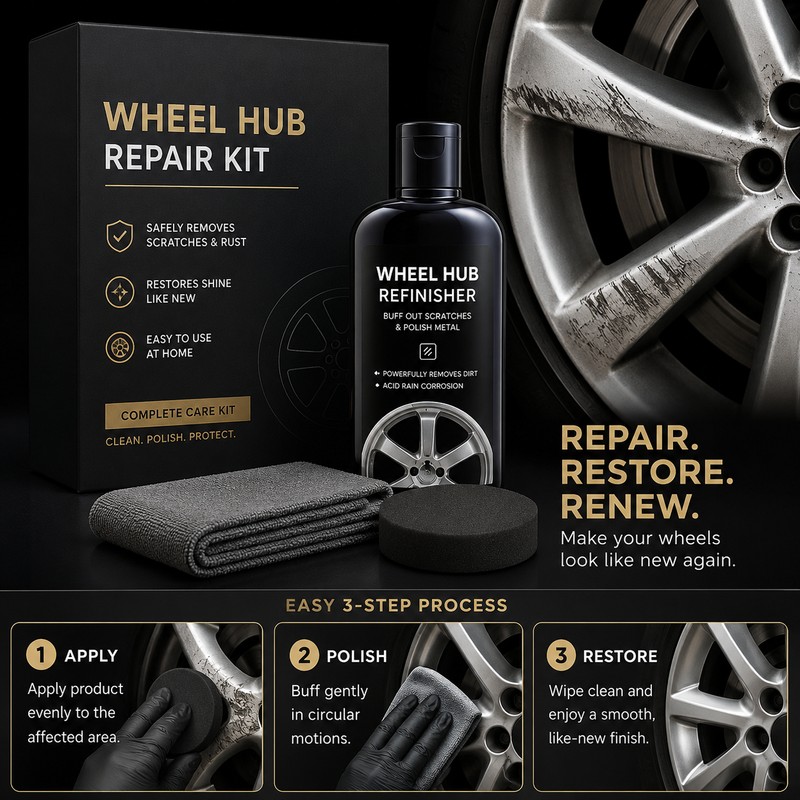Wheel Hub Repair Kit for Rim Restoration – Graphene Polish
