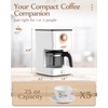 Amaste Retro Style Coffee Machine with 25 Oz Glass Coffee