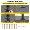 VEVOR Outdoor Stair Railing Kit, 5 FT Handrails 0-5 Steps,