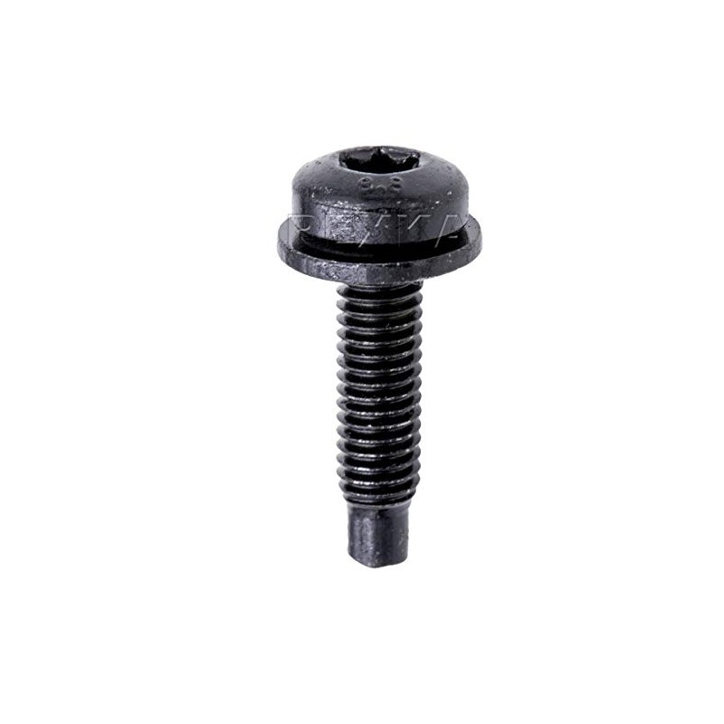 Rexka 20pcs Black T30 Torx Dog Point SEMS Bolt &