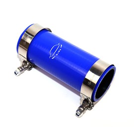 TenkeAuto 6Length High Performance 4-Ply Reinforced 2.25" ID Straight Coupler Silicone Hose + SS304 T Bolt Clamp for Turbo/Intercooler/Piping (2.25'' Blue)