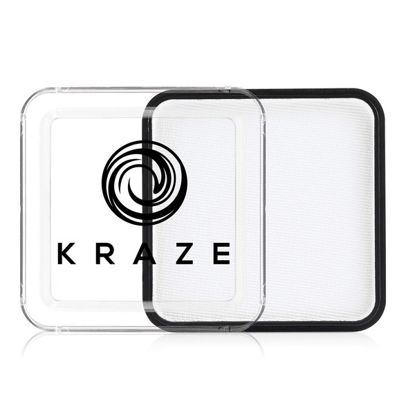 Kraze FX Square - White Face Paint (25 gm) - Hypoallergenic, Non-Toxic, Water Activated Professional Face & Body Painting Makeup Supplies for Sensitive Skin, Kid Safe, Adults