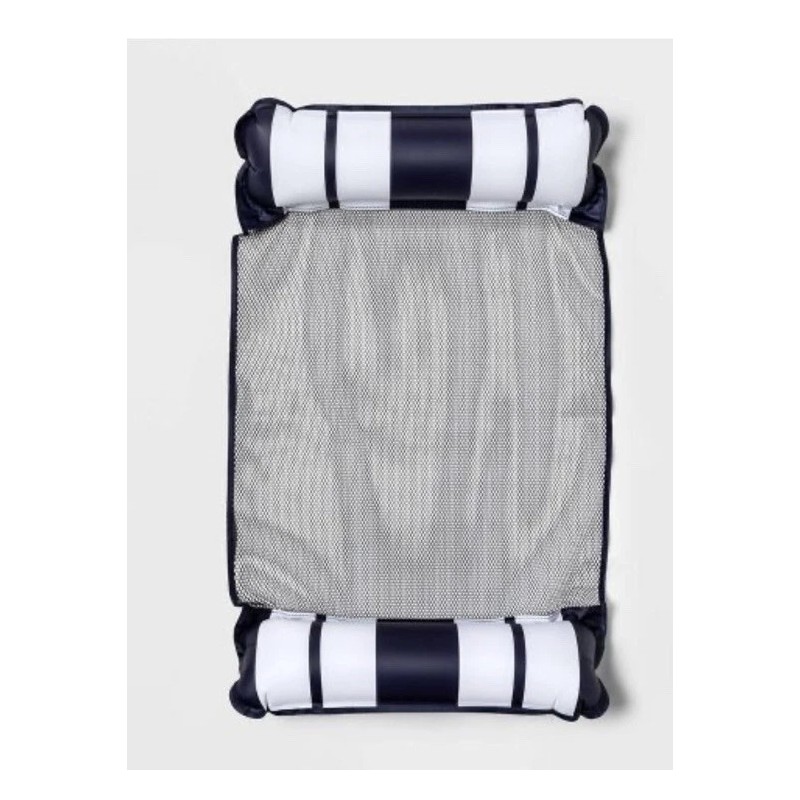 Sun Squad Inflatable Hammock Sun Squad Pool Float Navy &