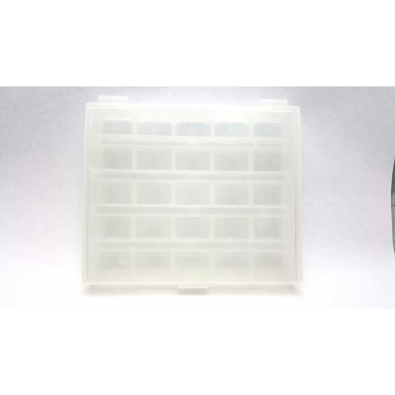 Unbranded STURDY Clear Bobbin Box Case sewing 25 bobbins BB25