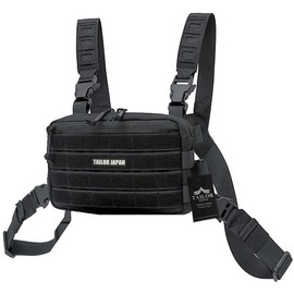 [TAILOR JAPAN] Micro Chest Rig, Chest Rig, Tactical Vest, Airsoft Vest, Lightweight, Velcro, Molle, Hybrid System, 1000D Nylon, Black