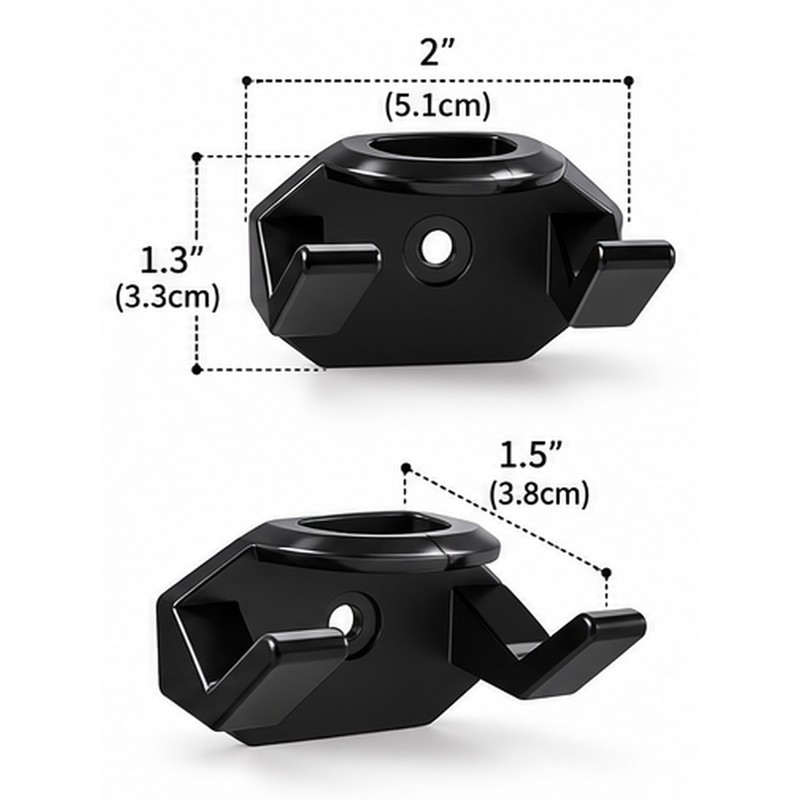 Adhesive Hat Racks for Wall & Door – Plastic No-Drill