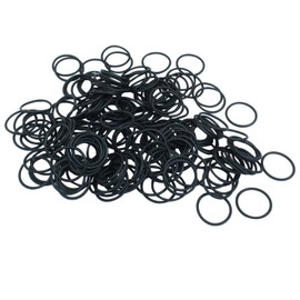 Bivethoi Nitrile Rubber O-Rings 14mm OD 12mm ID 1mm Width, Round O-Ring for Machine Plumbing/Automotive, Black, Pack of 200