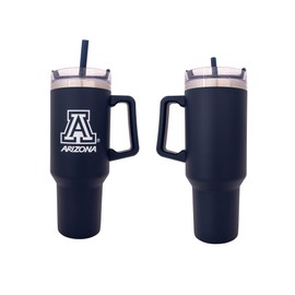 Desert Cactus University of Arizona UA Wildcats Insulated Drinkwear Travel Cups Lid Straw Stainless Steel Hot Cold Double Walled (22oz Rally Tumbler)