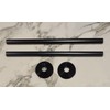 Radiator Pipe Covers & Collars - Pair Black 15mm Pipe