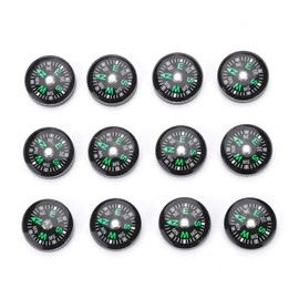 20mm 12pcs Mini Pocket Oil-Filled Compass, Environmentally Friendly Oil-Filled Precision Compass, Used For Hiking, Camping, Outdoor Activities Accessories