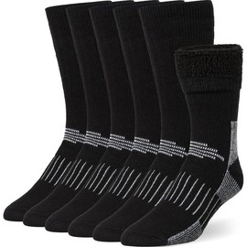 Premium Merino Wool Hiking Socks Outdoor Trail Crew Socks - Color: A1-dark Gray (3 Pairs), Size: Medium-Large