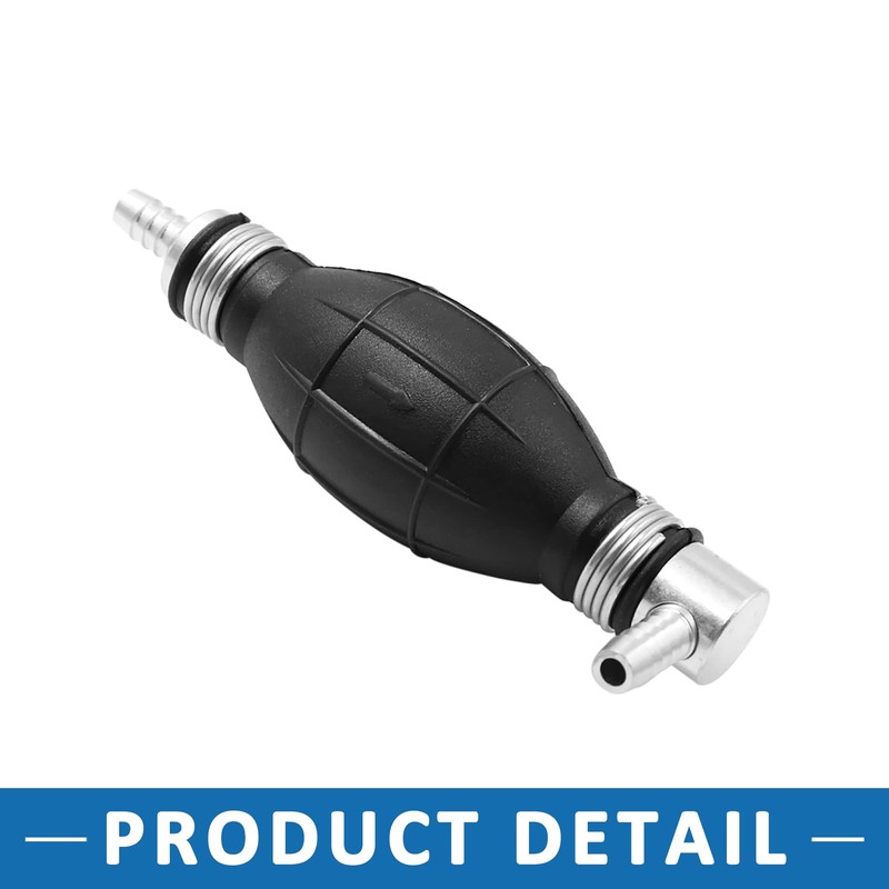 A ABSOPRO 8mm Hand Primer Gasoline Petrol Diesel Pump Black
