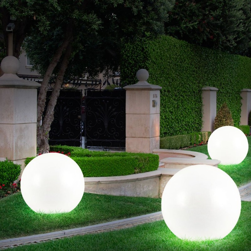 V-TAC RGB LED Ball Outdoor Lamp Garden Remote Control Yard
