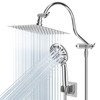 Hibbent All Metal Shower Head, 8'' High Pressure Rainfall Shower