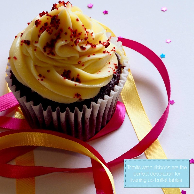 Trimits Satin Ribbon Bundle, Pastel, 2m x 10mm