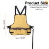 HARFINGTON Canvas Work Tool Apron 22.8"x22" Adjustable Belt Workshop Bib