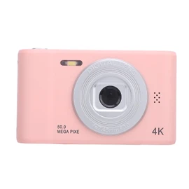 Compact Camera, Anti-Shake 4K 50MP Digital Selfie Camera with Built-in Microphone for On the Go (64GB)