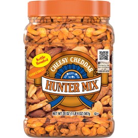 Southern Style Nuts Cheesy Cheddar Hunter Bulk Trail Mix, 20 oz (Pack of 1), Roasted Peanuts, Sesame Sticks, Corn Sticks, Almonds & Cashews, Mixed Nuts, Snacks for Adults & Kids