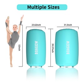 Air Roller Inflatable Tumbling Roller Gymnastics Barrel Air Mat Octagon Mat with Electric Pump for Backhandspring Training Cheerleading Home Use