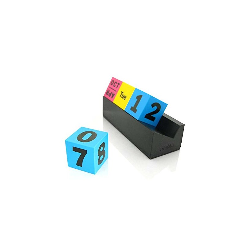 arteum – Perpetual Calendar, Cubes (Colors) – Multicolor